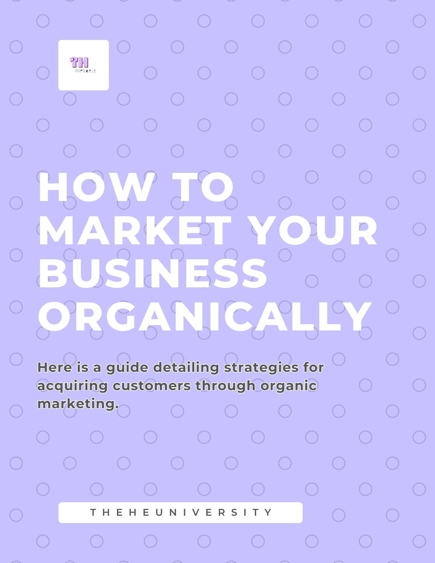 How to market your business organically